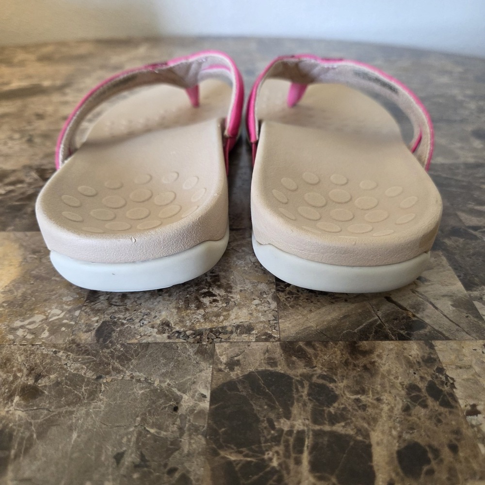 Vionic sz 7.5 WIDE Yoko pink sandals thong flip flops casual comfort summer - Picture 7 of 11